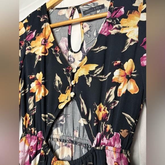 Kendall & Kylie Black Floral Cut-Out Dress XS - Picture 6 of 7
